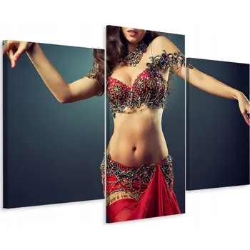 Obraz Obraz Triptych TANEČNICE Exotická 3D Efekt 60x40