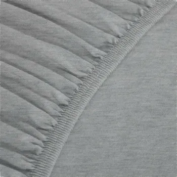 Prostěradlo PROSTĚRADLO JERSEY BAVLNA S GUMOU ŠEDÉ 140x200cm OUTLET