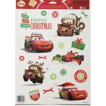 samolepka STATICKÉ samolepky CARS AUTA Disney Pixar na OKNO SKLA Blesk McQueen auta