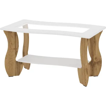 Konferenční stolek Slevadoma Konferenční stolek RUBIN MDF Barva: dub tacho + bílá