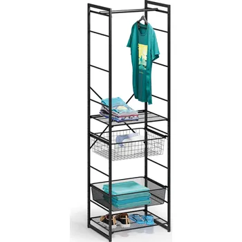 Dílenský regál Otevřená šatní sestava TYP I, 2020 x 600 x 460 mm, černá