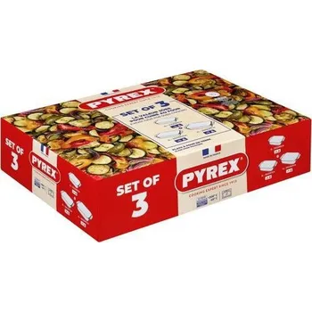 Hrnec Pyrex Sada pekáčů 3 ks 2 l + 3 l + 4 l