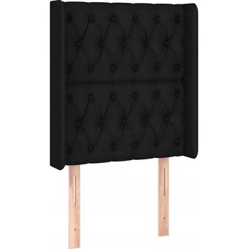 Čelo postele ušák černé 83x16x118/128 cm