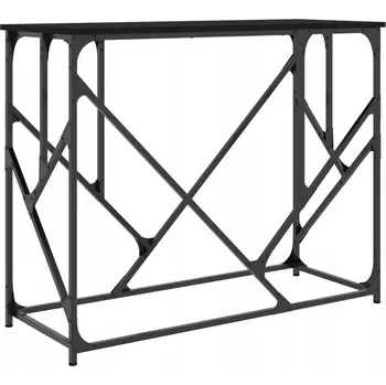 Konferenční stolek Konzolový stolek z materiálu na bázi dřeva 100x40x80 cm, černý