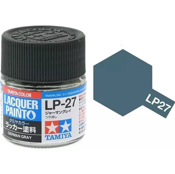 Modelářská barva Tamiya Lacquer LP-27 German Grey/Německá šedá 10ml