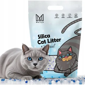 Podestýlka pro kočku Silikonové stelivo Mersjo 3,8 l