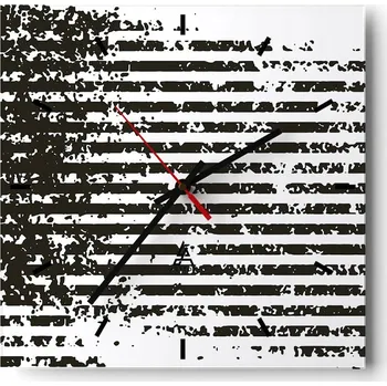 Hodiny Velké nástěnné hodiny 40x40 Abstrakce Skleněné tiché hodiny