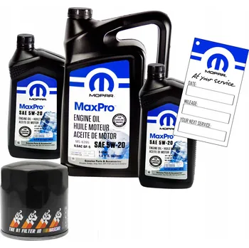 Motorový olej OLEJ MOPAR 5V20 + FILTR KN 4884899AC