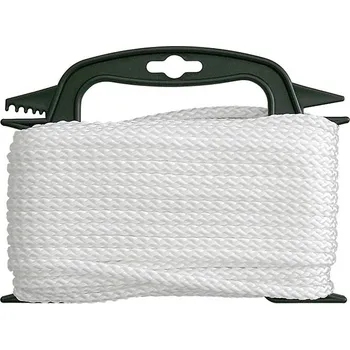 PP-šňůra bílá plet. 6 mm 20 m