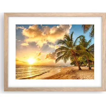 Obraz Obraz plakát v rámu světlý dub do obýváku 40x30 krajina foto na zeď