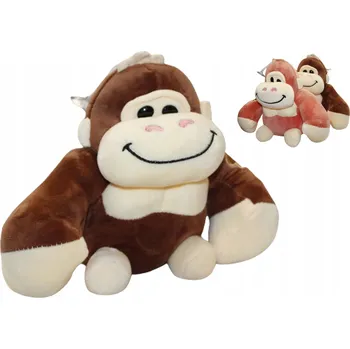 plyšák PLYŠOVÁ HRAČKA GORILA OPICE S TETOVÁNÍM 25 CM DVĚ BARVY PLYŠOVÝ MAZLÍČEK PŘÍTULNÍČEK E2215 EMAJ