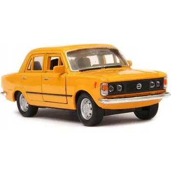 autíčko WELLY FIAT 125p VELKÝ FIAT ŽLUTÝ 1:34 LEGENDY PRL NOVÝ KOVOVÝ MODEL 42399