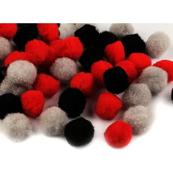 Bambulka mix barev Ø20 mm, barva 8 červená