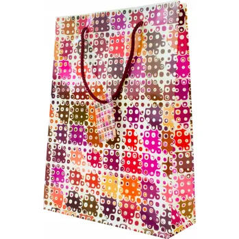 Dárková taška Vánoční dárková taška LAMINÁTOVÁ premium PUZZLE A4