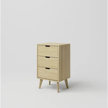 Komoda Kiknabytek.cz Moderní dřevěná komoda DT SCANDIA 13 borovice masiv 50 x 84,5 x 40 cm Odstíny: Přírodní lakovaná