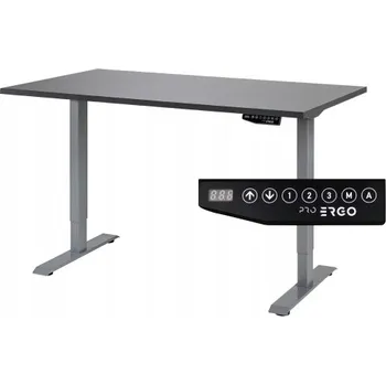 Psací stůl Obdélníkový psací stůl Pro Ergo 160 x 80 x 119 cm, odstíny šedé