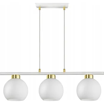 Závěsné stropní svítidlo lustr Bílé skleněné koule White Glass BZR3 LED E27