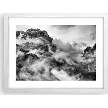 Obraz Obraz plakát v bílém rámu do obýváku 40x30 krajina foto na zeď