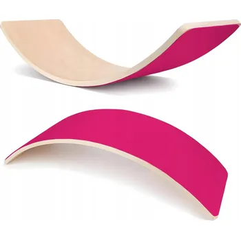 Dřevěná hračka Houpačka balanční deska Lama - fuchsiová