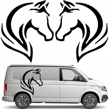 Samolepicí dekorace na vozidlo Samolepky na auto MGDesign Kůň 52 x 44 cm 2 kusy