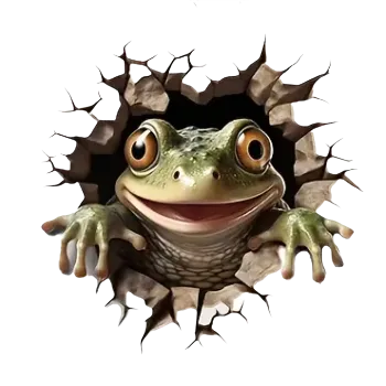 samolepka Samolepka - žabka ve zdi III