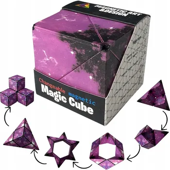 Hlavolam Magnetická kostka hlavolam Magic Cube Logická hra Fidget Antistresová