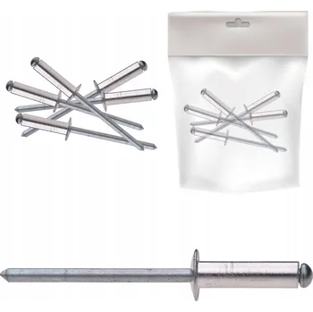 Nýt Nýt hliníkový ocelový trhací 4 x 6 mm - 50 ks