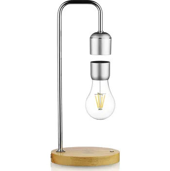 Lampička NOČNÍ LAMPA LED LEVITUJÍCÍ ŽÁROVKA INDUKČNÍ NABÍJEČKA QI PREMIUM
