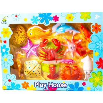 Dětská kuchyňka JÍDLO KE KRÁJENÍ NA SUCHÝ ZIP MOŘSKÉ PLODY SUSHI