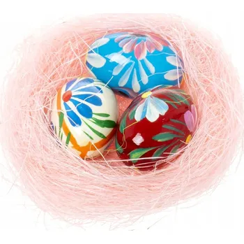 Velikonoční dekorace Velikonoční Dekorace Dřevěné Kraslice Vejce do Hnízda na Velikonoce