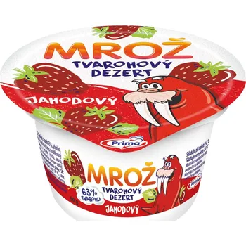 PRIMA Mrož tvarohový dezert 90 g jahodový