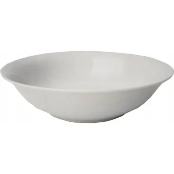 Salátová miska 23 cm bílá porcelánová na saláty, dezerty, pudinky a želé