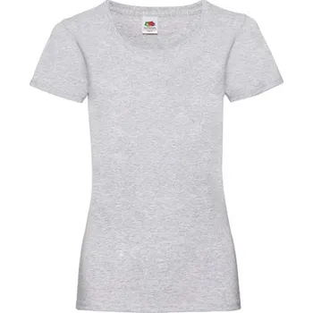 Dámské tričko Fruit of the Loom Dámské triko 61-372-0 Heather Grey L