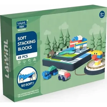 ostatní stavebnice VELKÉ měkké stavební STAVEBNICE, SADA 48 dílů