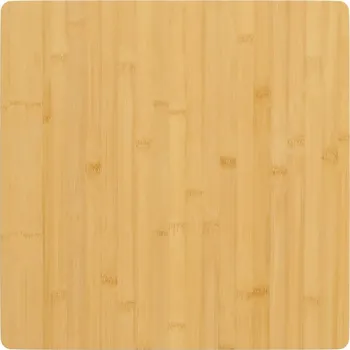 Konferenční stolek Bambusová stolová deska 50x50x4 cm - přírodní