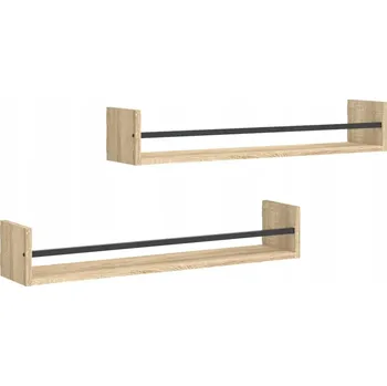 police Nástěnná police dub sonoma 80x16x14 cm