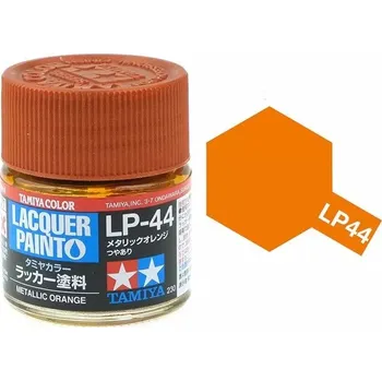 Modelářská barva Tamiya Lacquer LP-44 Metallic Orange/Oranžová metalíza 10ml