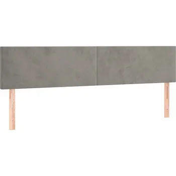 Čelo postele samet světle šedé 200x78 cm, vhodné do každé ložnice