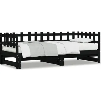 Postel Dřevěná manželská postel Zakito Home 80x200 černá