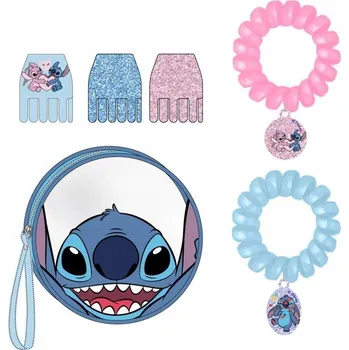 DISNEY LILO & STITCH sada 2 gumičky na vlasy + 3 sponky