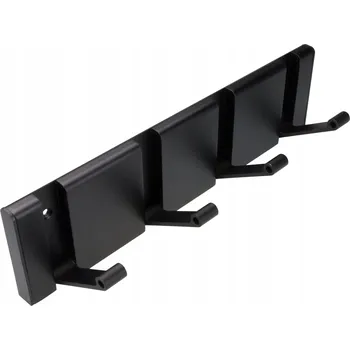 Věšák Schaffner černý kovový Šatní ramínko