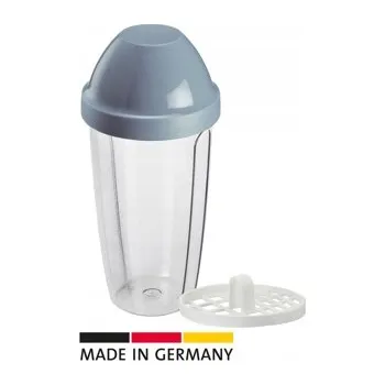 Mixovací hrnek s šejkrem Maxi, 0,5 l, modrý