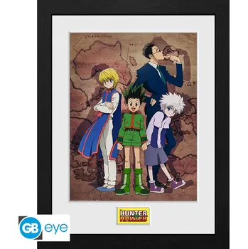 Plakát Zarámovaný plakát Hunter X Hunter - Key Art Map