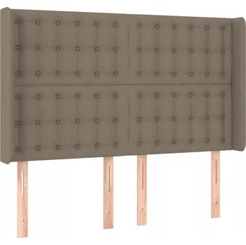 Čelo postele Uszak 147x16x118/128 cm - Taupe (šedohnědá)