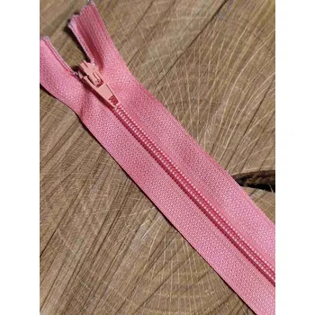 Zip Spirálový zip šíře 3 mm délka 18 cm lososová