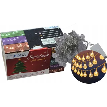 Vánoční dekorace Vánoční Osvětlení Na Stromeček 230V 50 LED 7,5M 8 režimů 3 barvy vnitřní závěs bílé