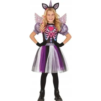 Karnevalový kostým KOSTÝM ŠATY JEDNOROŽEC STRAŠIDELNÝ 128