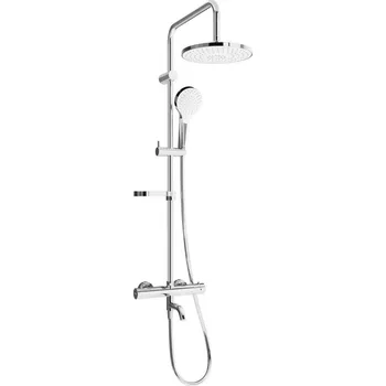 Sprchový set MEXEN/S - KX05 vanový sloup s termostatickou baterií, chrom/bílá 779000591-00