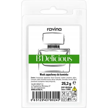vonný vosk Vonný Vosk Ravina B'Delicious hoří déle než 75 hodin