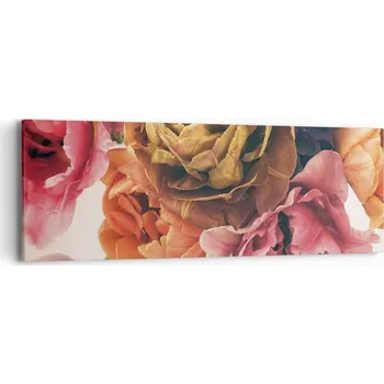 Obraz Obraz na plátně do obýváku ložnice 90x30 květiny foto obrazy na zeď